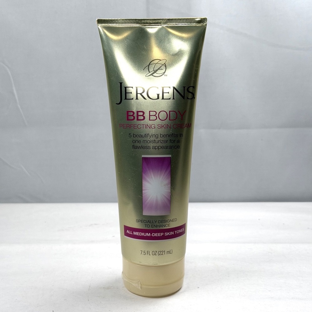JERGENS BB BODY Perfecting Skin Cream Medium Deep Skin Tones 7.5 oz / New